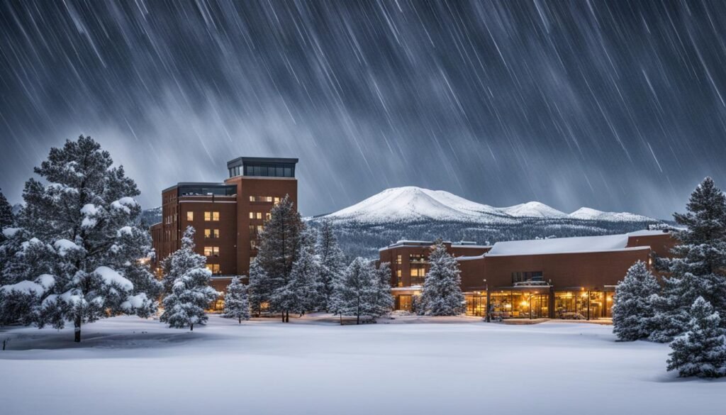 Average snowfall in Flagstaff Arizona