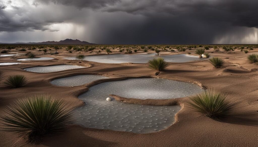 Hail in Kuwait