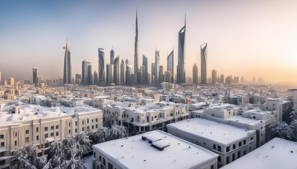 Kuwait City snow