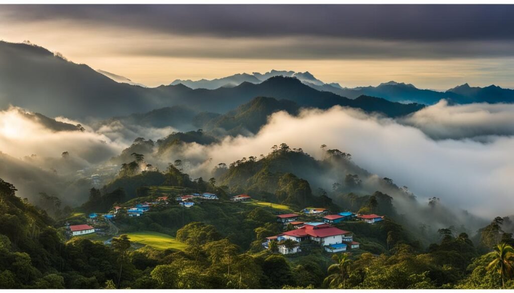 Mountainous regions in Panama