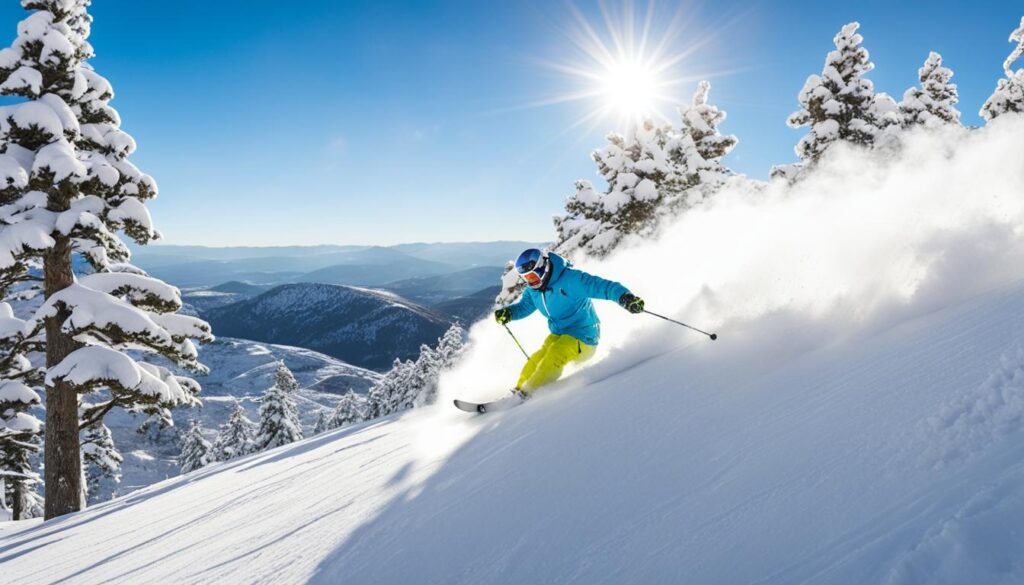 Skiing in Serra da Estrela