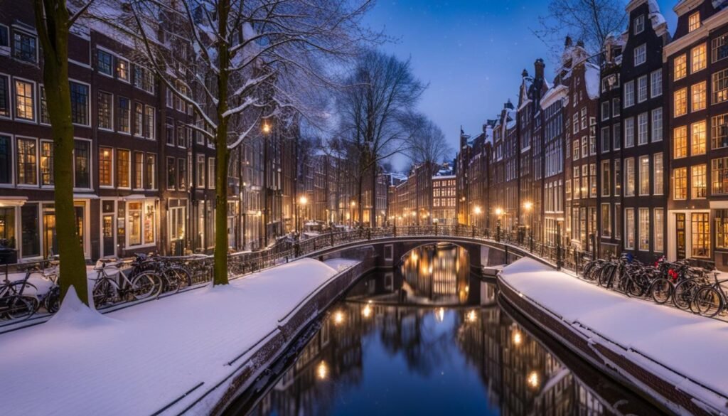 Snow in Amsterdam