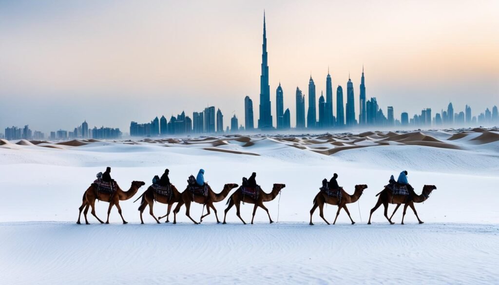 Snow in Dubai