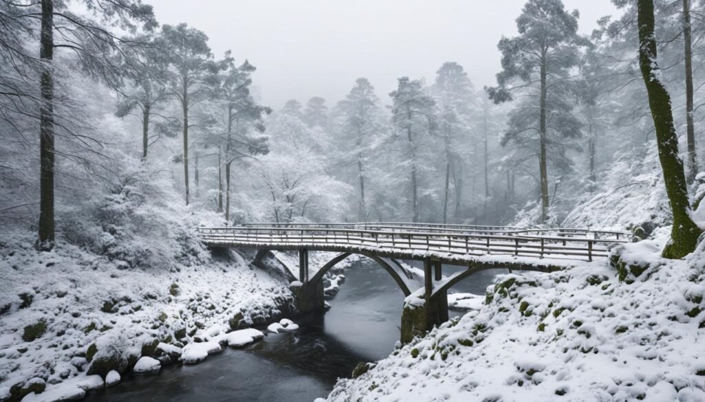 Snow in northern Portugal