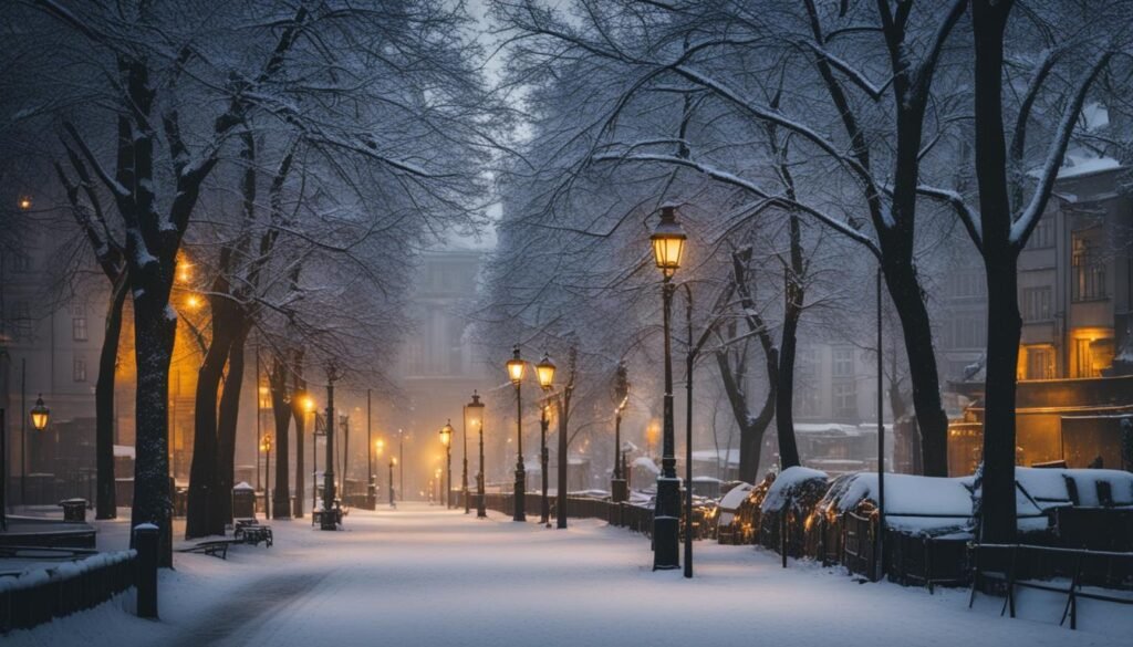 Snowfall in Berlin