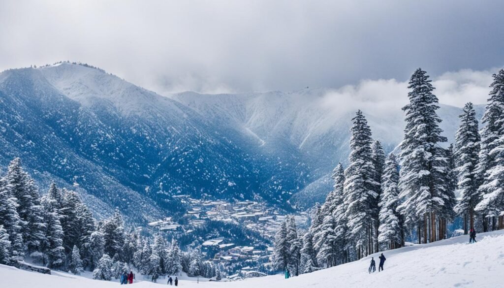 Snowfall in Malam Jabba