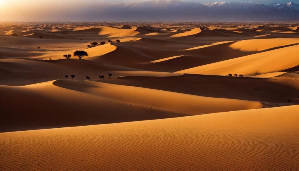 Snowfall in North Africa