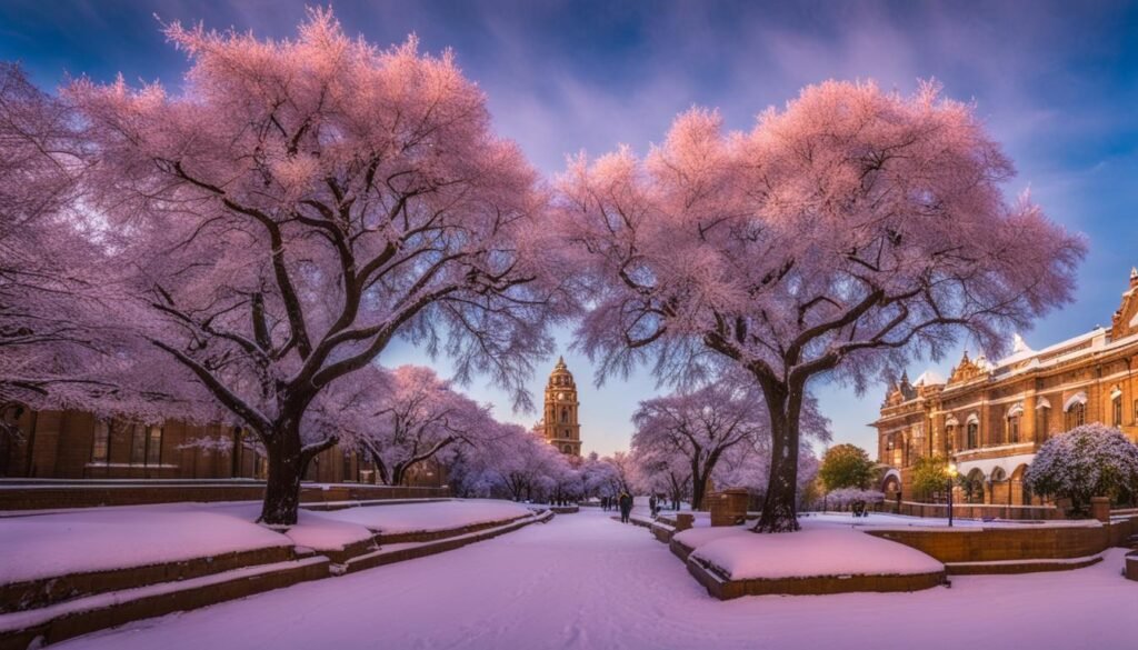 Snowfall in Pretoria