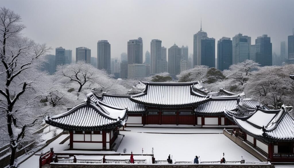 Snowy Sights in Seoul