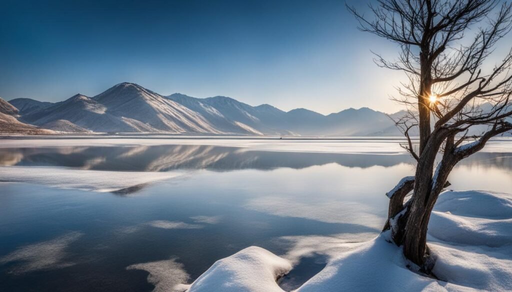 Snowy landscapes in China