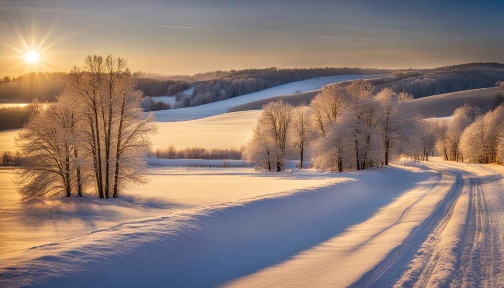 Snowy weather in Kentucky