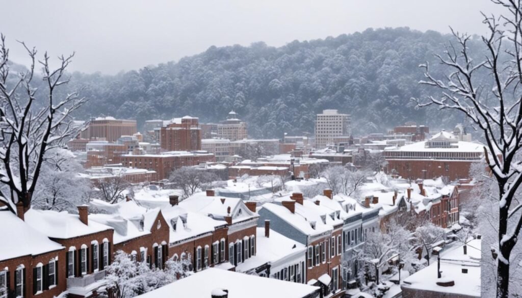 Snowy weather in Richmond VA