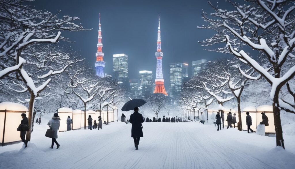 Tokyo snowfall probability