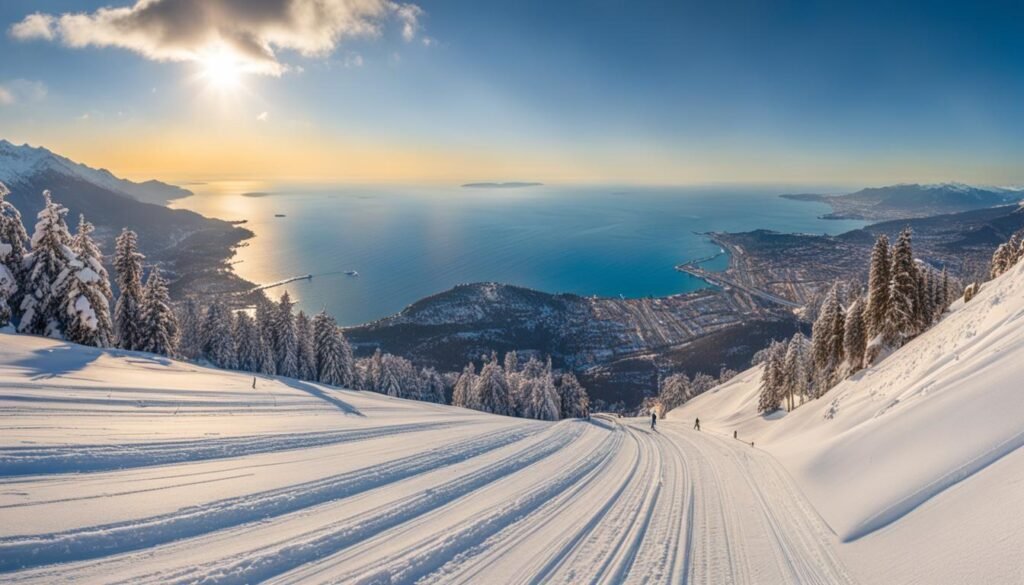 skiing near Monaco