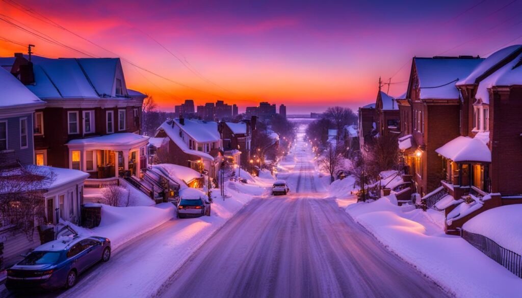 snow in Buffalo NY