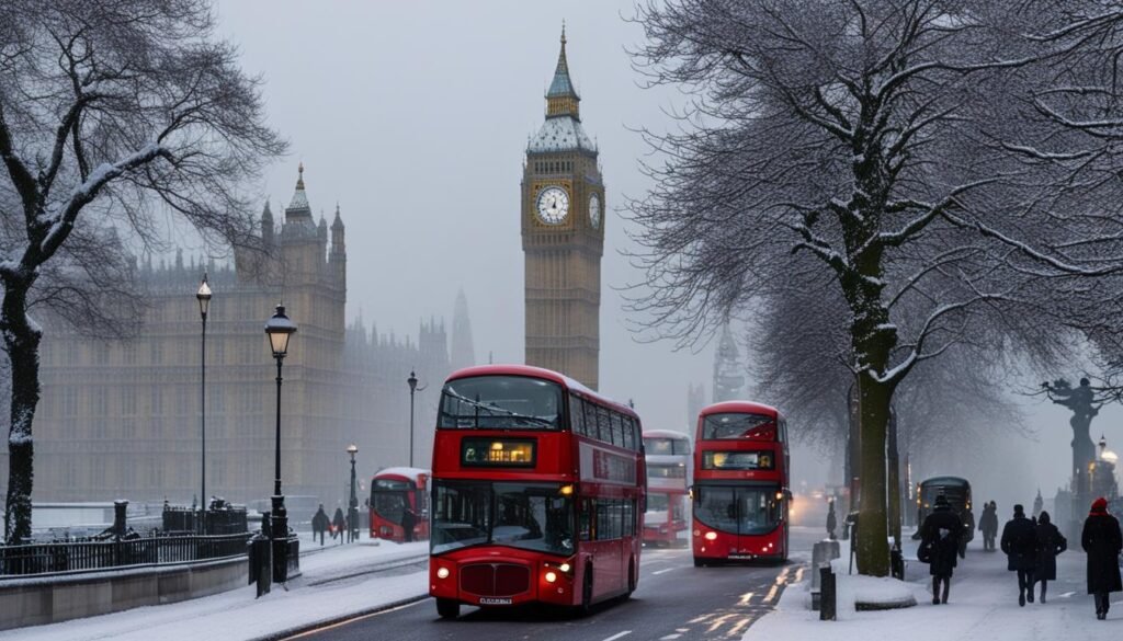 snow in London