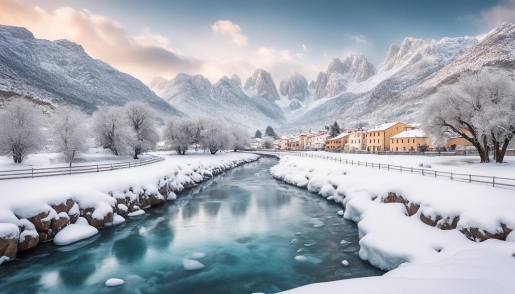 snow in Sardinia