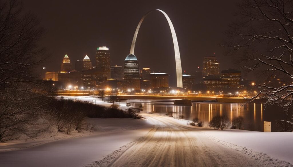 snowfall impacts St Louis