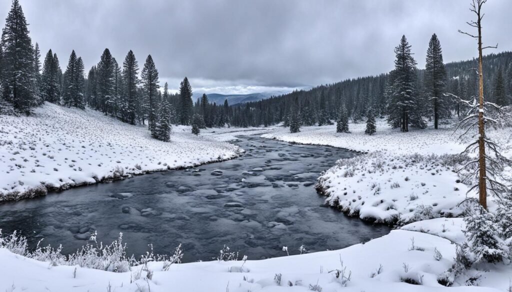 snowfall in Idaho