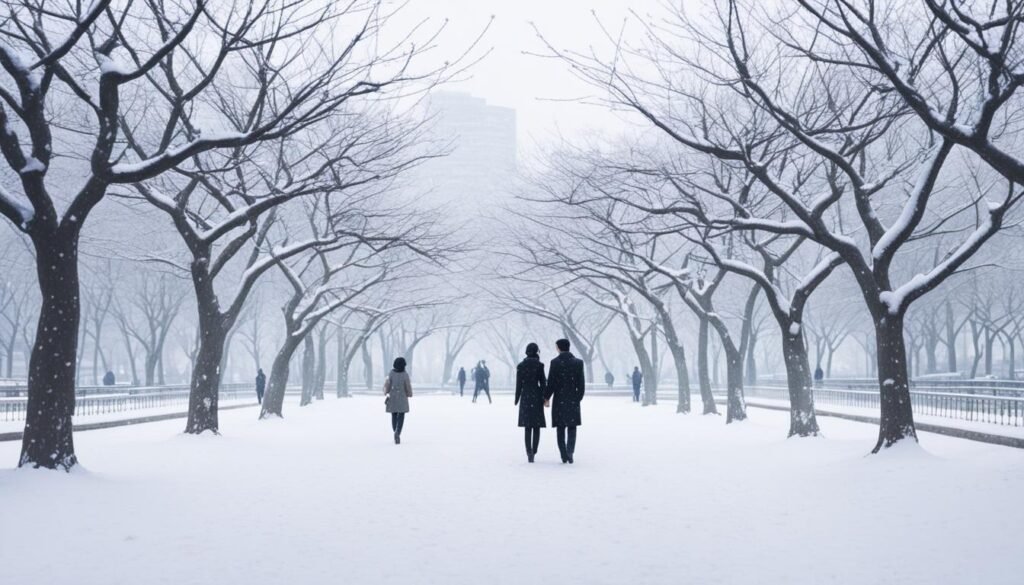 snowfall in Korea