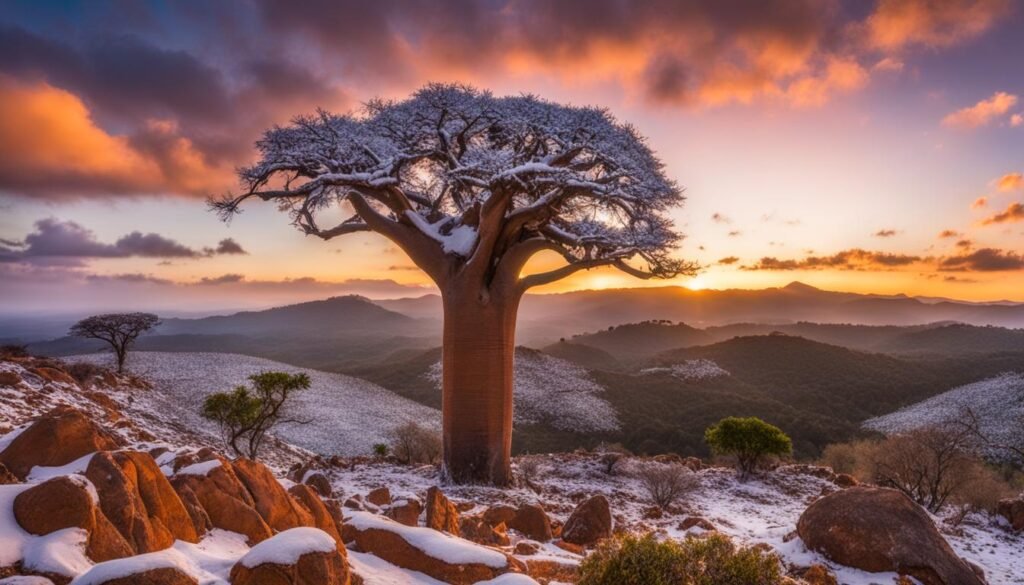 snowfall in Madagascar