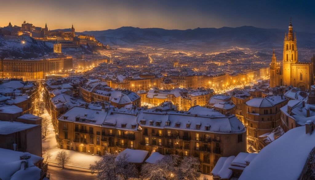 snowfall in Spain