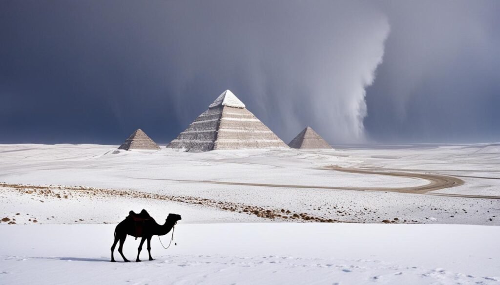 snowstorm in the Middle East